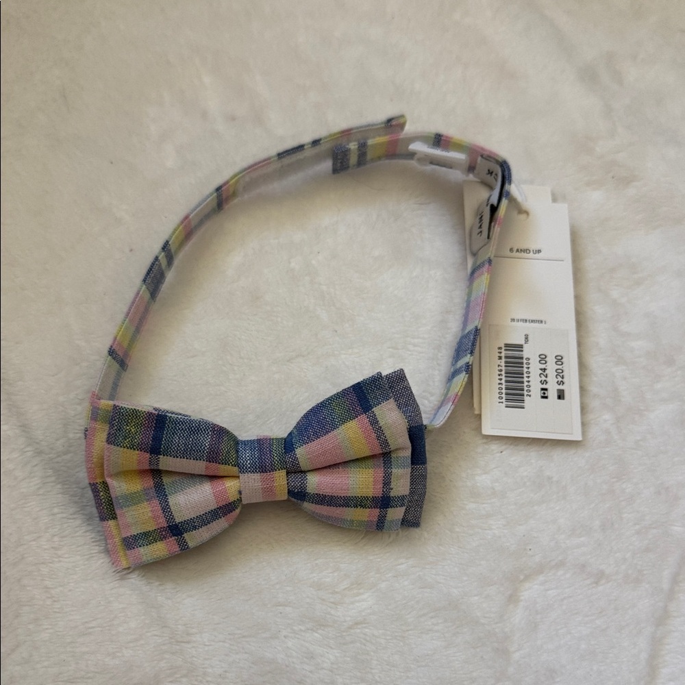 Janie and Jack Multicolor Plaid Bow Headband